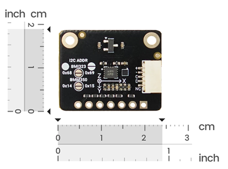 Mechanical Drawing - DFRobot Gravity SEN0696 10DOF IMU Sensor